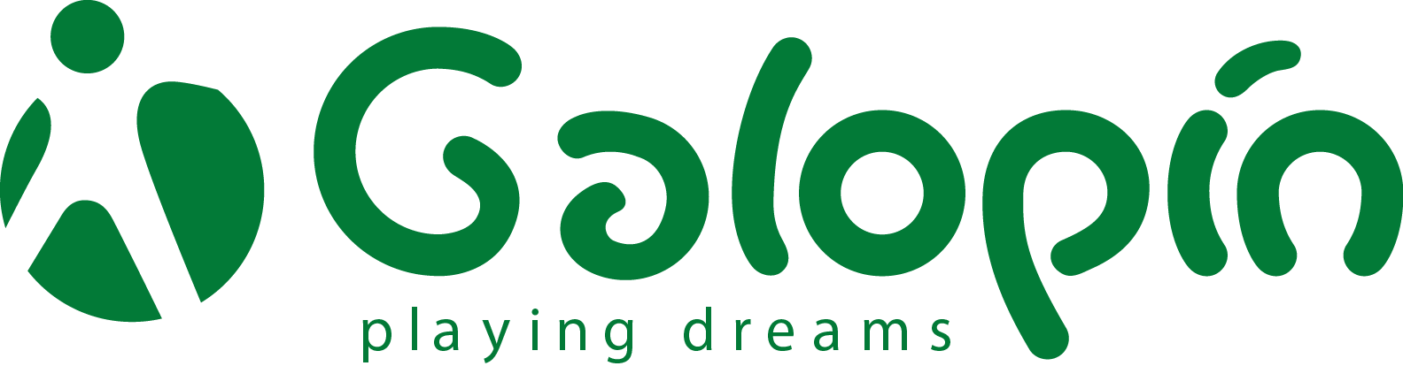 Logo de Galopín Playgrounds, fabricante de juegos infantiles para parques y espacios recreativos.