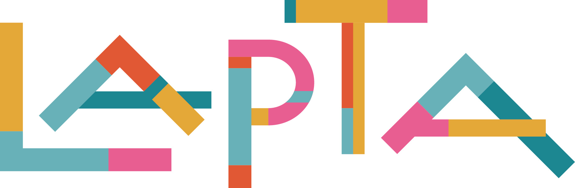 Logo de LAPTA, fabricante de trampolines para parques infantiles y espacios públicos.